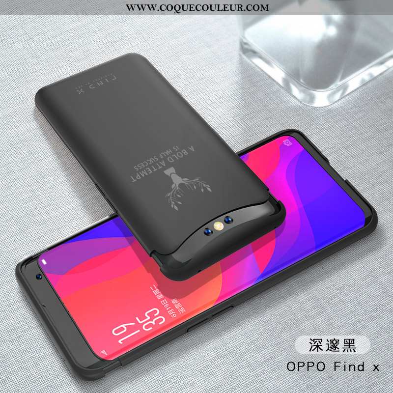 Coque Oppo Find X Personnalité Amoureux Incassable, Housse Oppo Find X Créatif Légère Verte