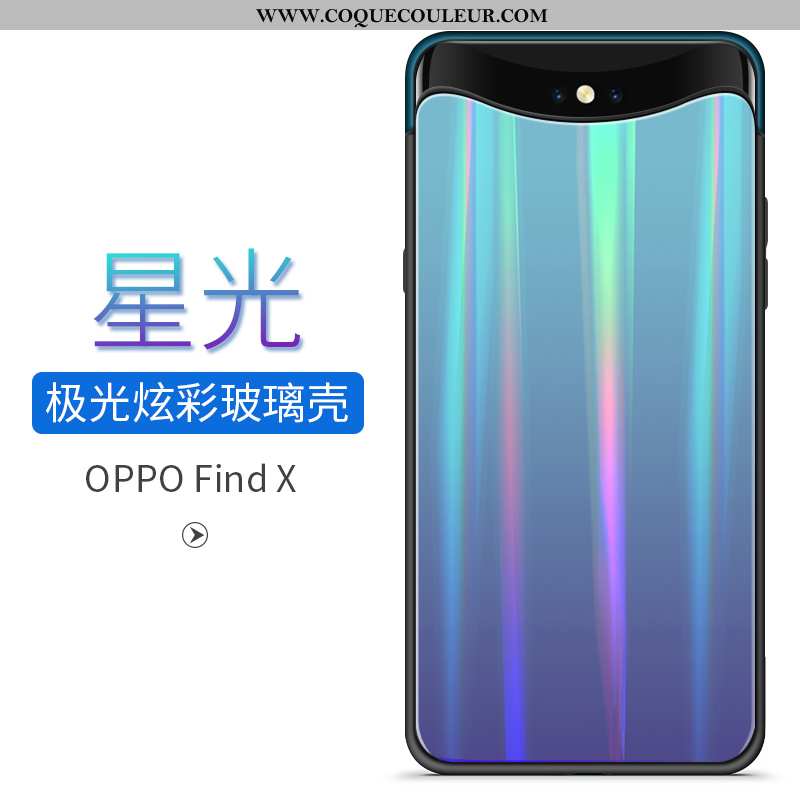 Coque Oppo Find X Tendance Téléphone Portable, Housse Oppo Find X Verre Rouge