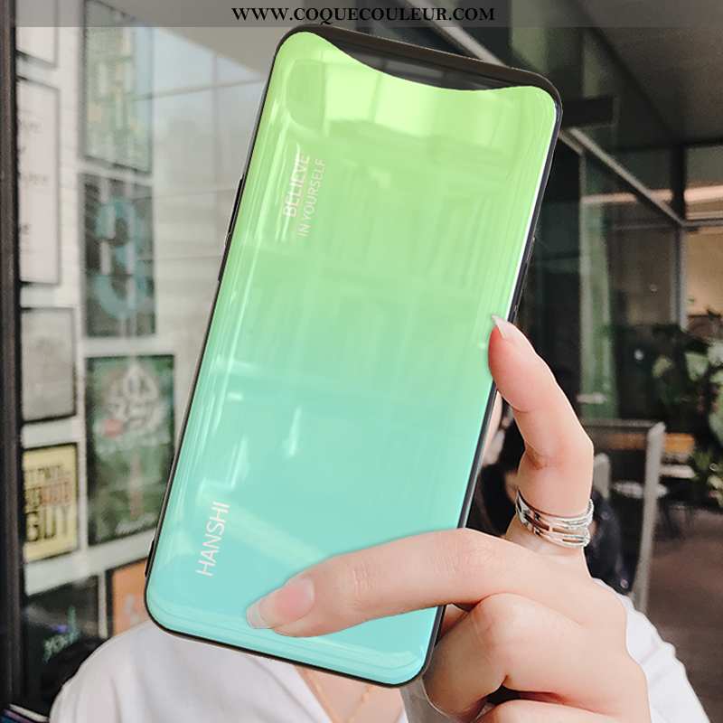 Coque Oppo Find X Tendance Téléphone Portable Incassable, Housse Oppo Find X Fluide Doux Tempérer Ro