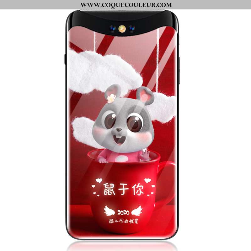 Coque Oppo Find X Tendance Incassable Étui, Housse Oppo Find X Protection Rouge