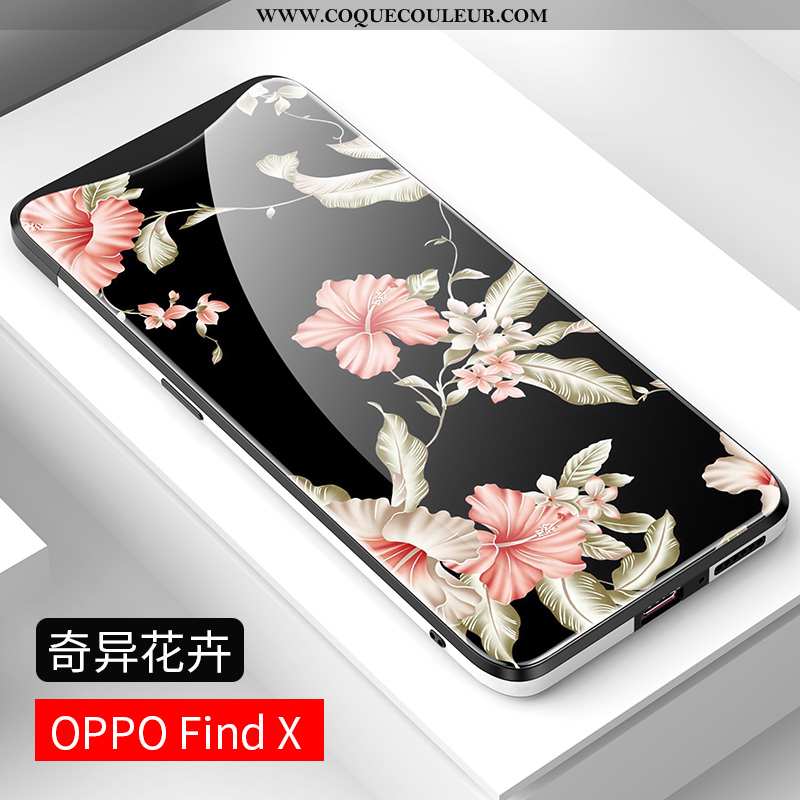 Étui Oppo Find X Créatif Verre, Coque Oppo Find X Ultra Nouveau Bleu