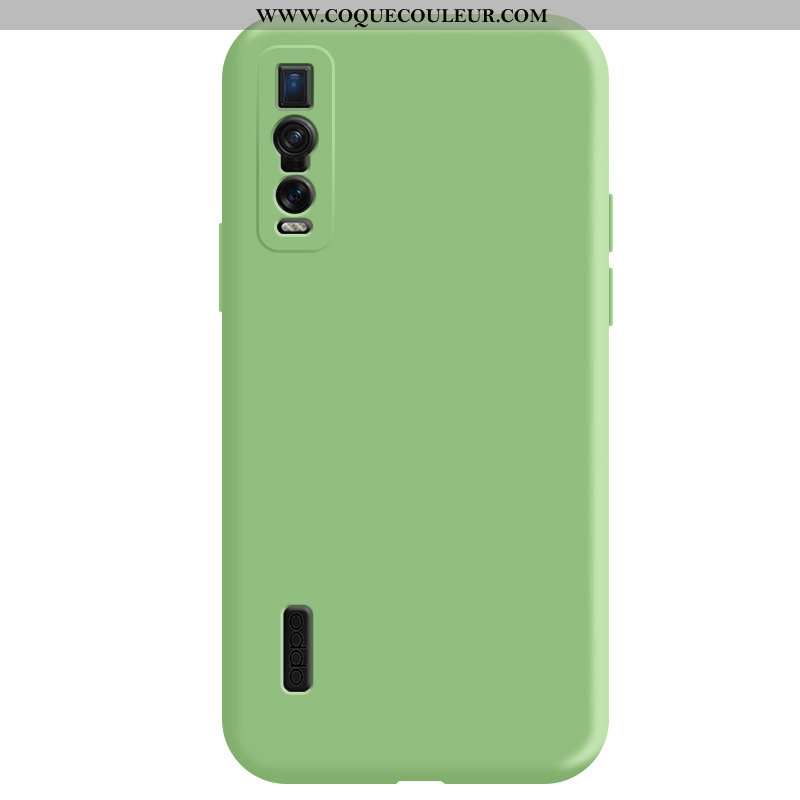 Étui Oppo Find X2 Pro Protection Légère Silicone, Coque Oppo Find X2 Pro Délavé En Daim Net Rouge Ve