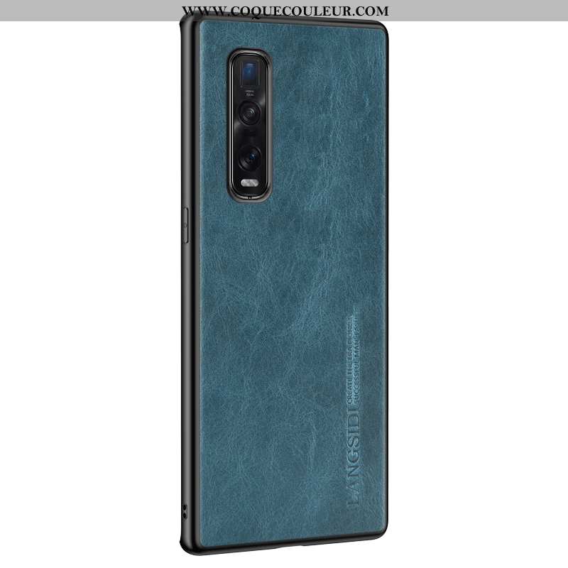 Coque Oppo Find X2 Pro Personnalité Tendance Coque, Housse Oppo Find X2 Pro Créatif Ultra Bleu