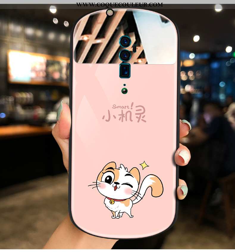 Coque Oppo Reno 10x Zoom Tendance Rose Téléphone Portable, Housse Oppo Reno 10x Zoom Dessin Animé Ch