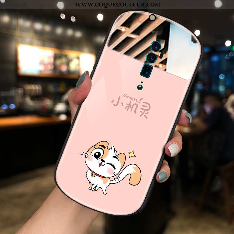 Coque Oppo Reno 10x Zoom Tendance Rose Téléphone Portable, Housse Oppo Reno 10x Zoom Dessin Animé Ch