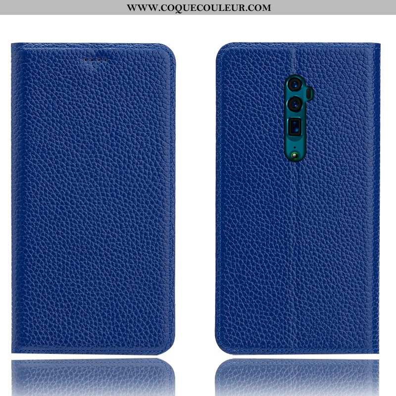 Étui Oppo Reno 10x Zoom Cuir Véritable Téléphone Portable Coque, Coque Oppo Reno 10x Zoom Protection