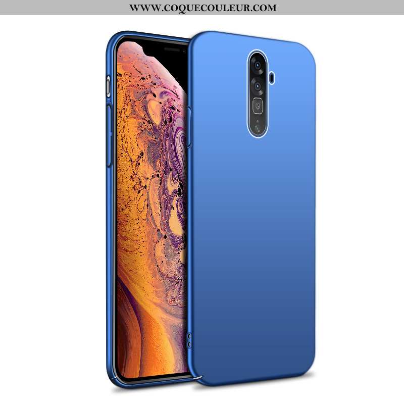 Étui Oppo Reno 10x Zoom Protection Téléphone Portable Bleu, Coque Oppo Reno 10x Zoom Délavé En Daim 