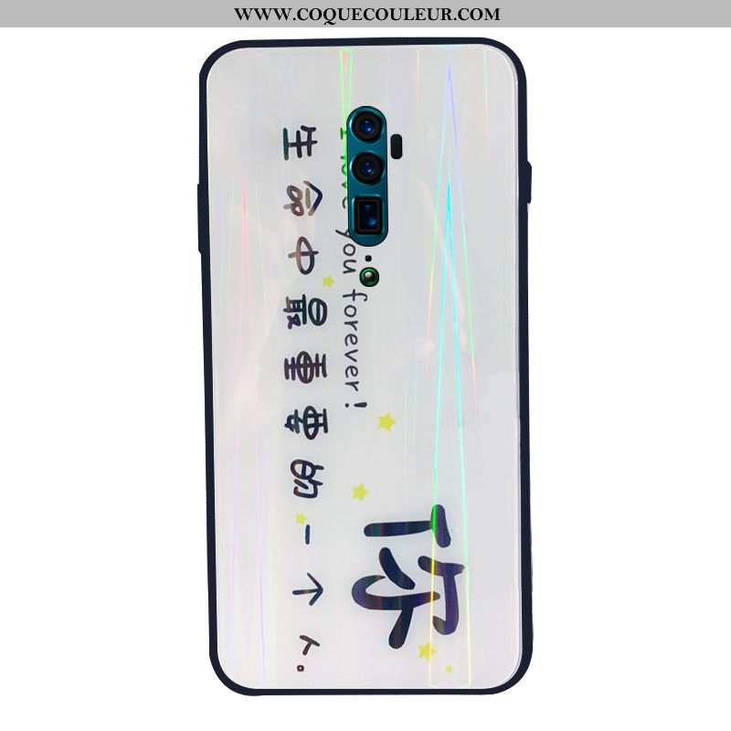 Coque Oppo Reno 10x Zoom Tendance Simple Net Rouge, Housse Oppo Reno 10x Zoom Fluide Doux Amoureux B