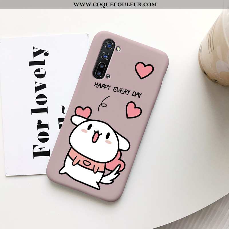 Étui Oppo Reno 3 Délavé En Daim Légère, Coque Oppo Reno 3 Personnalité Rose