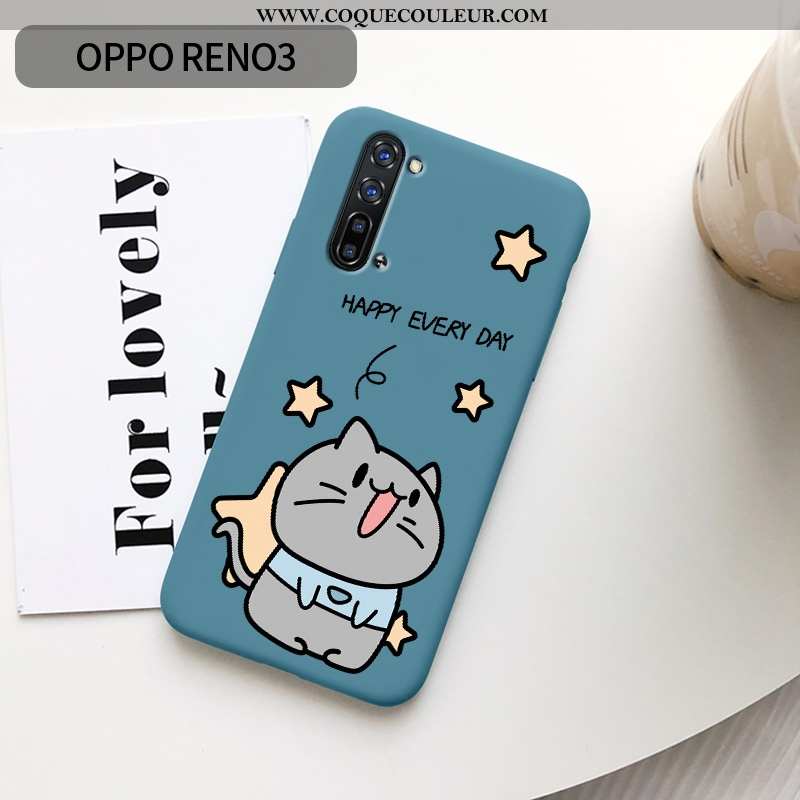 Étui Oppo Reno 3 Délavé En Daim Légère, Coque Oppo Reno 3 Personnalité Rose