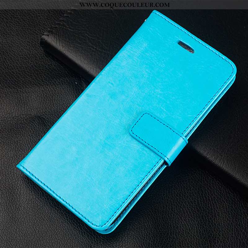 Étui Oppo Reno 3 Protection Coque Téléphone Portable, Oppo Reno 3 Cuir Bleu Foncé