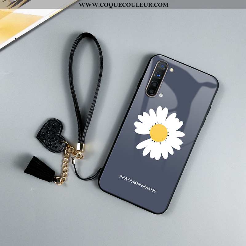 Étui Oppo Reno 3 Fluide Doux Personnalité, Coque Oppo Reno 3 Verre Nouveau Verte