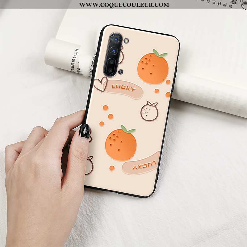 Étui Oppo Reno 3 Gaufrage Fluide Doux Silicone, Coque Oppo Reno 3 Tendance Protection Verte