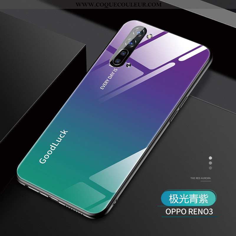 Housse Oppo Reno 3 Créatif Mode Étui, Étui Oppo Reno 3 Tendance Fluide Doux Violet