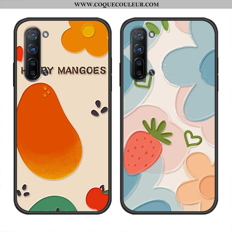 Étui Oppo Reno 3 Protection Tout Compris Silicone, Coque Oppo Reno 3 Gaufrage Fluide Doux Orange