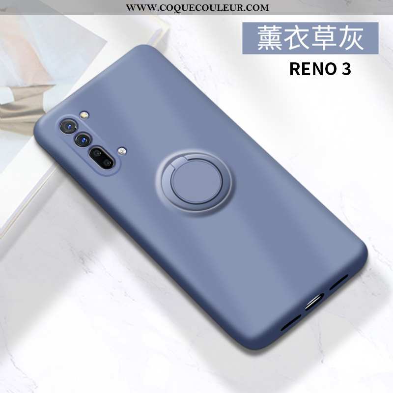 Coque Oppo Reno 3 Fluide Doux Tendance Étui, Housse Oppo Reno 3 Silicone Tout Compris Verte