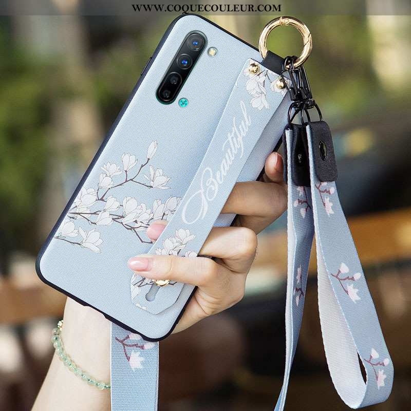 Étui Oppo Reno 3 Personnalité Incassable, Coque Oppo Reno 3 Créatif Protection Bleu