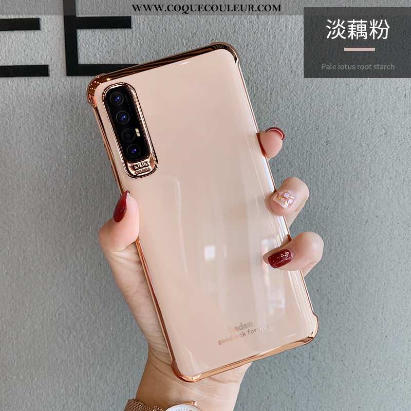 Étui Oppo Reno 3 Pro Silicone Fluide Doux Blanc, Coque Oppo Reno 3 Pro Luxe Bovins Blanche