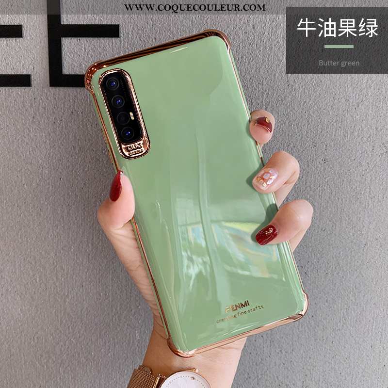 Étui Oppo Reno 3 Pro Silicone Fluide Doux Blanc, Coque Oppo Reno 3 Pro Luxe Bovins Blanche