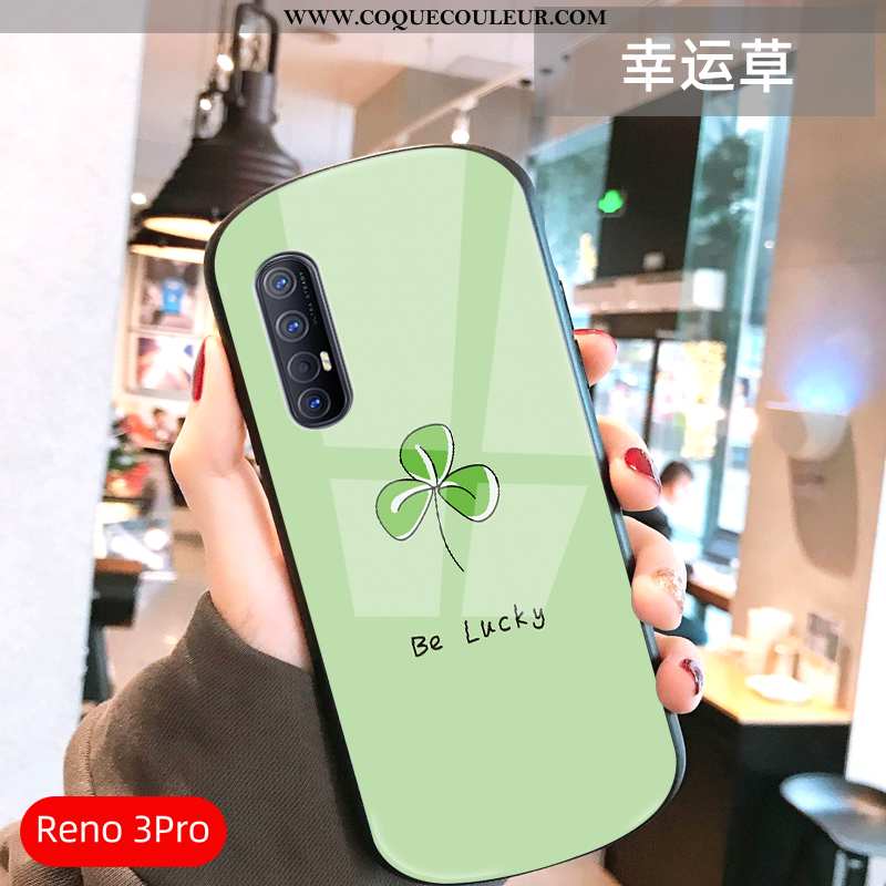 Étui Oppo Reno 3 Pro Ultra Frais Arc, Coque Oppo Reno 3 Pro Légère Tout Compris Verte