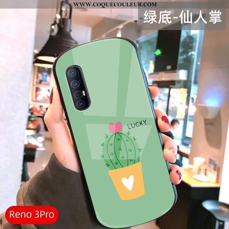 Étui Oppo Reno 3 Pro Ultra Frais Arc, Coque Oppo Reno 3 Pro Légère Tout Compris Verte