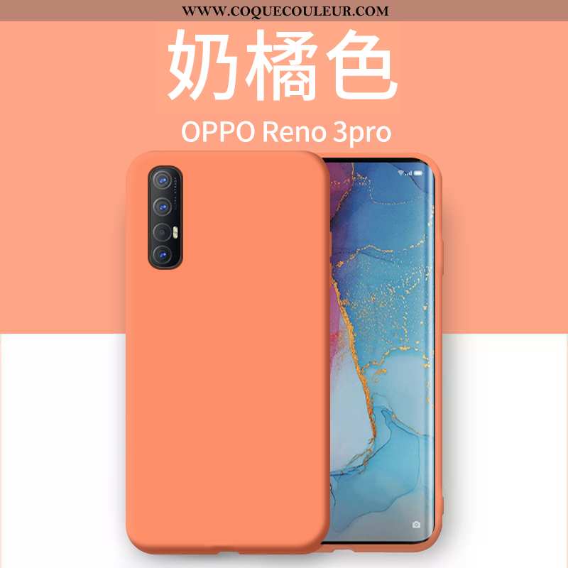 Étui Oppo Reno 3 Pro Ultra Net Rouge Étui, Coque Oppo Reno 3 Pro Légère Incassable Orange