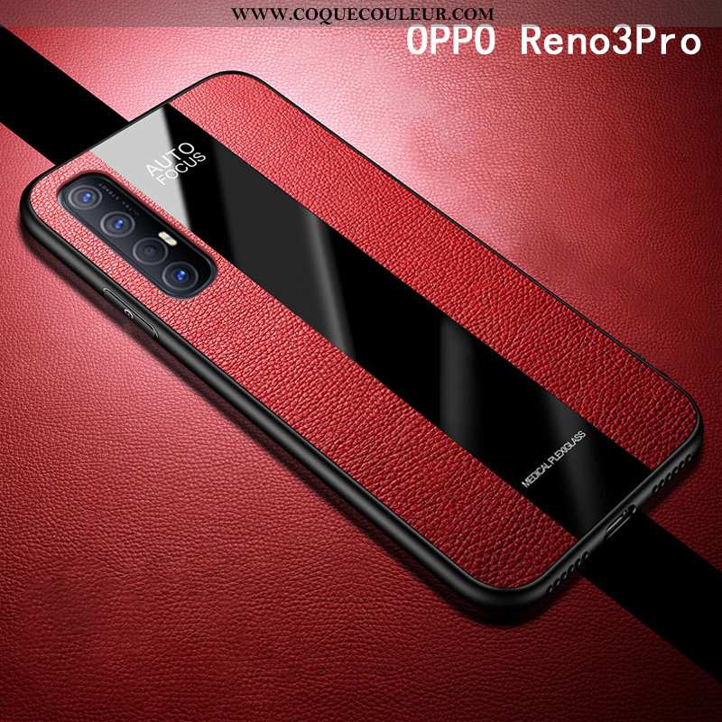 Étui Oppo Reno 3 Pro Protection Tout Compris Incassable, Coque Oppo Reno 3 Pro Rouge