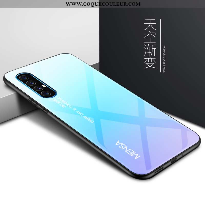 Housse Oppo Reno 3 Pro Créatif Tout Compris Verre, Étui Oppo Reno 3 Pro Protection Noir