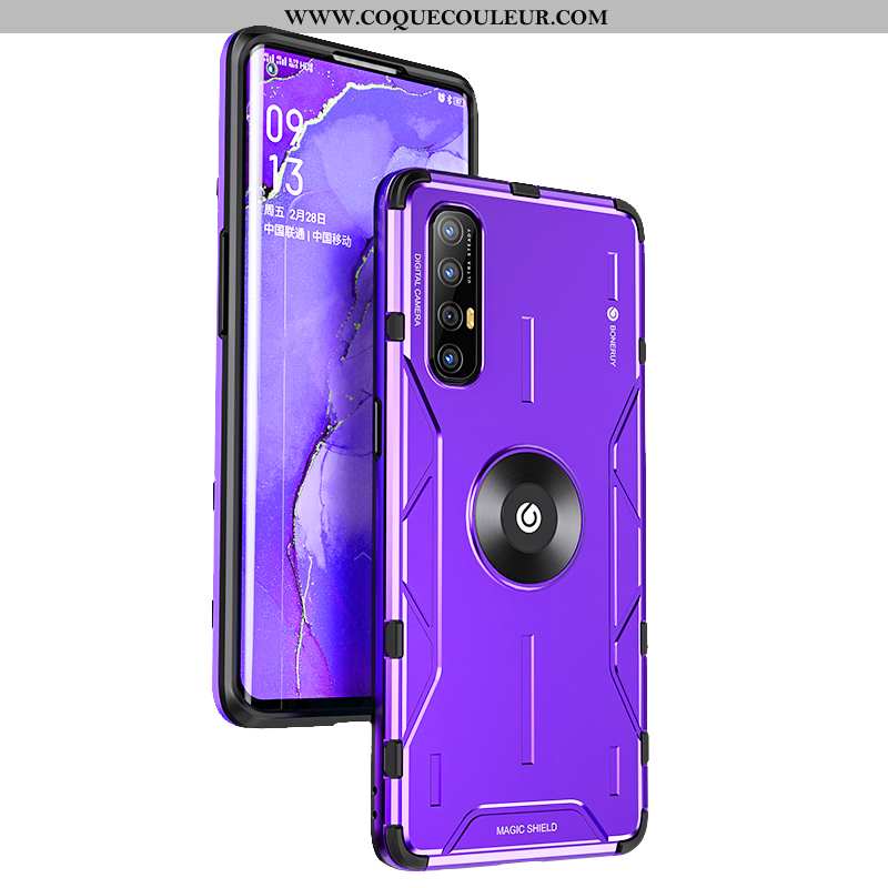 Coque Oppo Reno 3 Pro Légère Fashion Créatif, Housse Oppo Reno 3 Pro Silicone Protection Violet