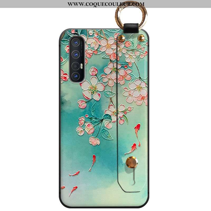 Coque Oppo Reno 3 Pro Fluide Doux À Franges Téléphone Portable, Housse Oppo Reno 3 Pro Vert Vent Ver