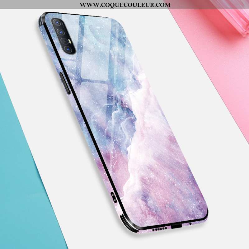 Housse Oppo Reno 3 Pro Mode Coque Personnalité, Étui Oppo Reno 3 Pro Protection Silicone Bleu