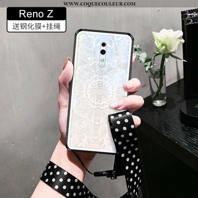 Coque Oppo Reno Z Légère Tout Compris, Housse Oppo Reno Z Silicone Téléphone Portable Blanche