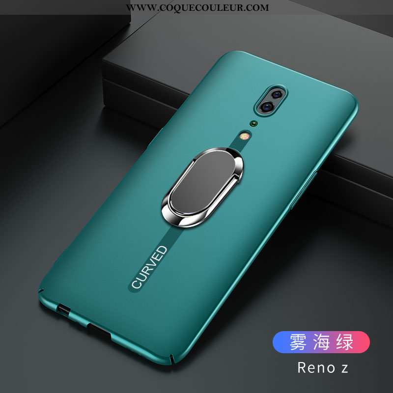 Housse Oppo Reno Z Délavé En Daim Protection Tout Compris, Étui Oppo Reno Z Ultra Légère Verte