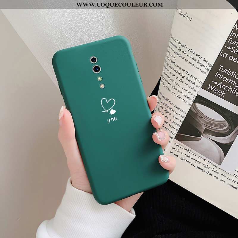 Housse Oppo Reno Z Créatif Fluide Doux Jaune, Étui Oppo Reno Z Tendance Téléphone Portable Jaune