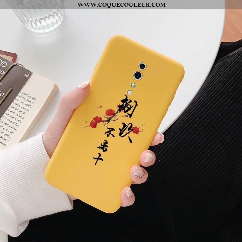 Coque Oppo Reno Z Tendance Étui Amoureux, Housse Oppo Reno Z Silicone Style Chinois Verte