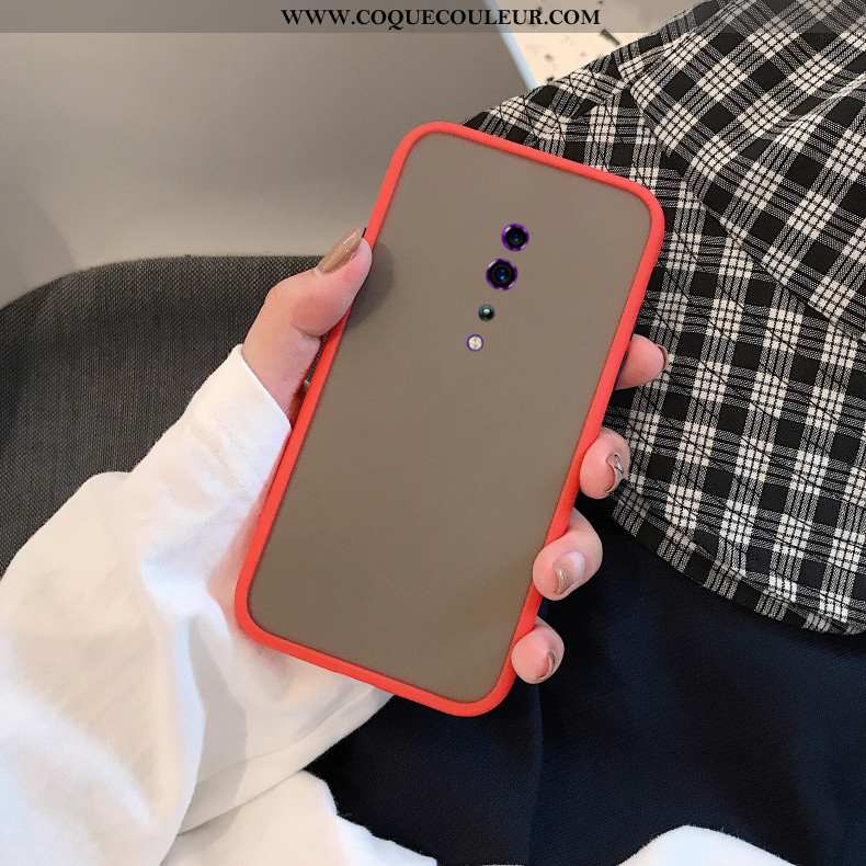 Étui Oppo Reno Z Fluide Doux Téléphone Portable Tendance, Coque Oppo Reno Z Silicone Incassable Roug