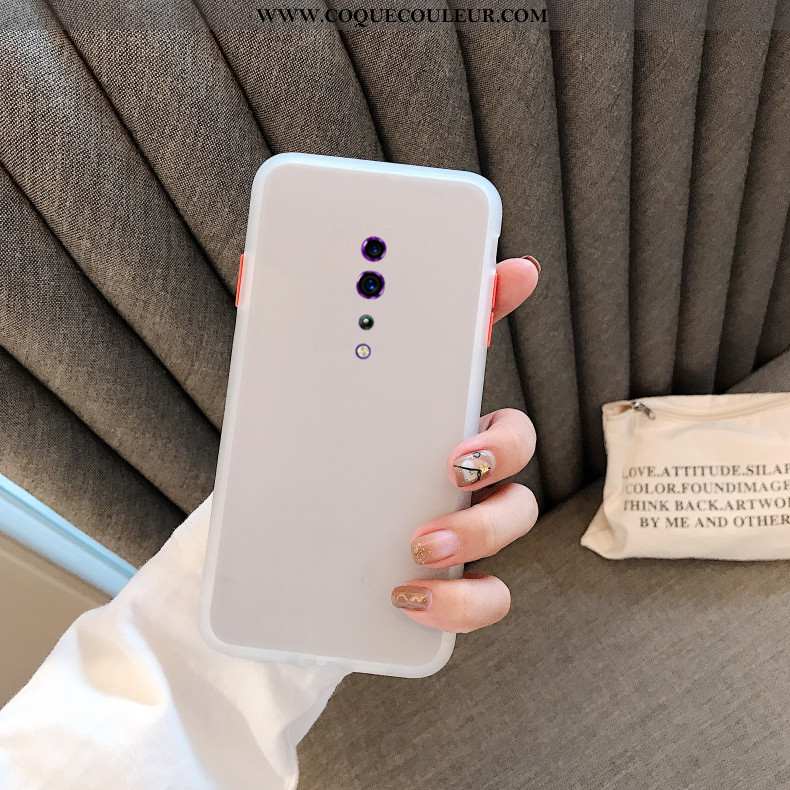 Étui Oppo Reno Z Fluide Doux Téléphone Portable Tendance, Coque Oppo Reno Z Silicone Incassable Roug