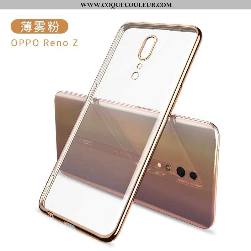 Housse Oppo Reno Z Silicone Téléphone Portable Net Rouge, Étui Oppo Reno Z Protection Tout Compris V