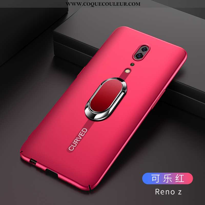 Étui Oppo Reno Z Protection Noir, Coque Oppo Reno Z Délavé En Daim Téléphone Portable Noir