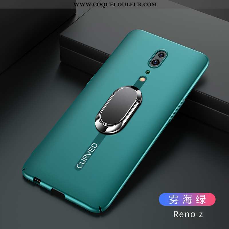 Étui Oppo Reno Z Protection Noir, Coque Oppo Reno Z Délavé En Daim Téléphone Portable Noir