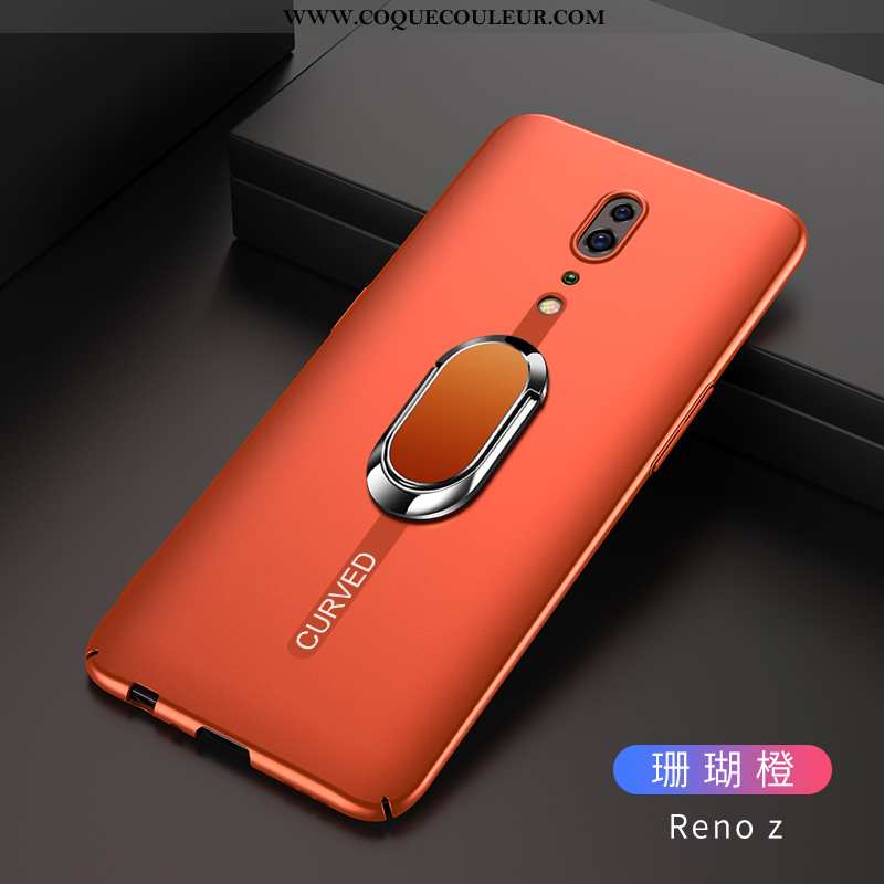 Étui Oppo Reno Z Protection Noir, Coque Oppo Reno Z Délavé En Daim Téléphone Portable Noir