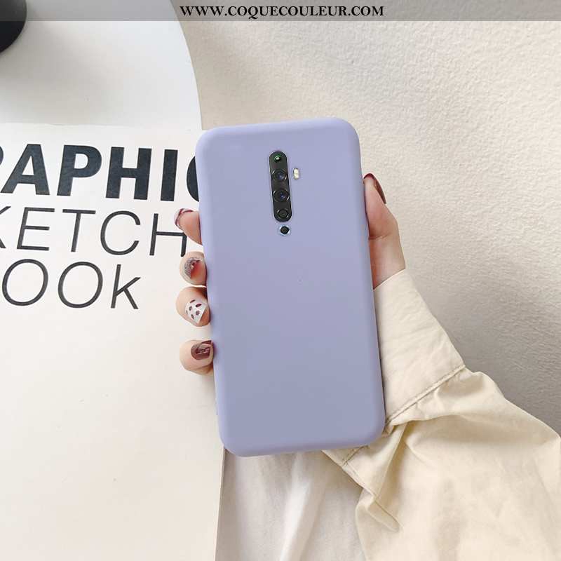 Coque Oppo Reno2 Silicone Téléphone Portable Tout Compris, Housse Oppo Reno2 Incassable Violet