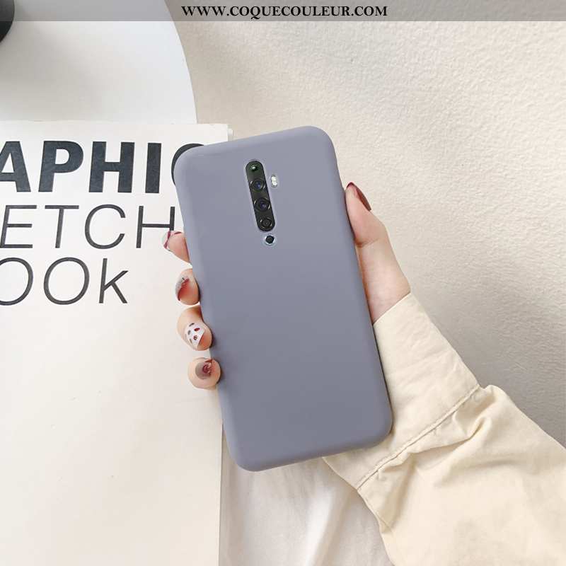 Coque Oppo Reno2 Silicone Téléphone Portable Tout Compris, Housse Oppo Reno2 Incassable Violet