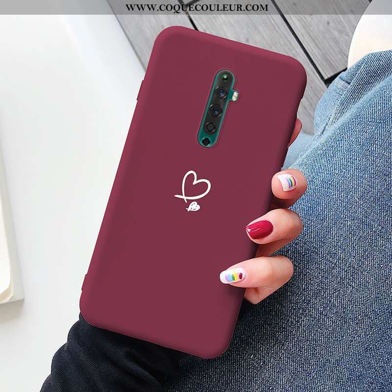 Housse Oppo Reno2 Créatif Rouge Téléphone Portable, Étui Oppo Reno2 Ultra Protection