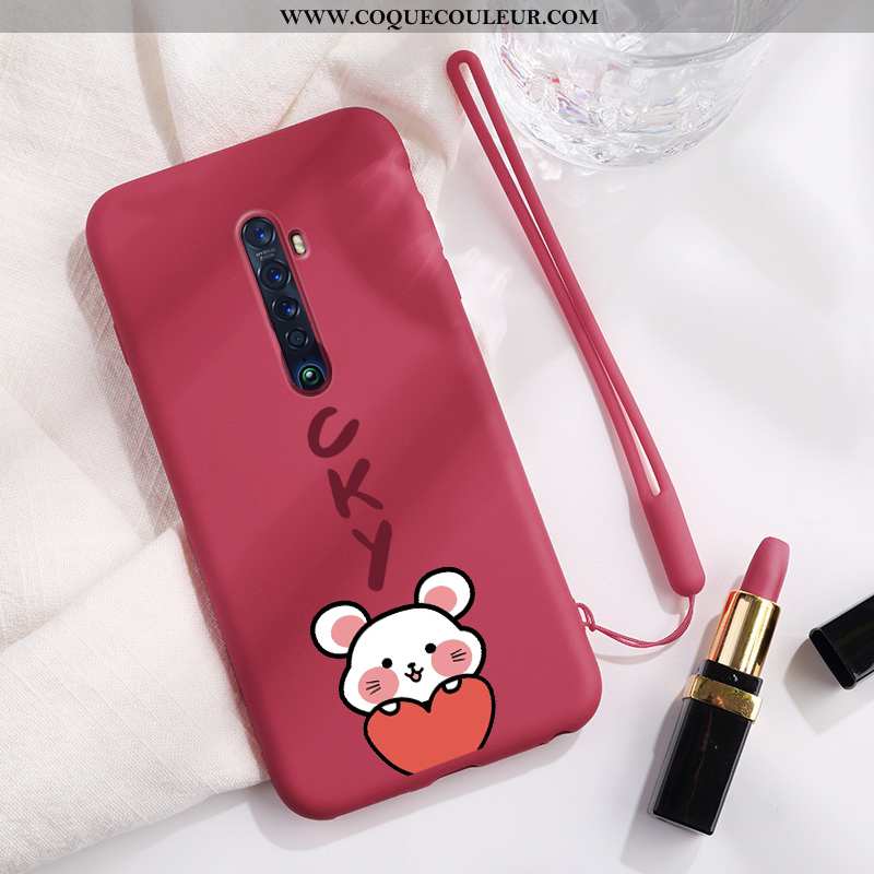 Étui Oppo Reno2 Mode Tendance Nouveau, Coque Oppo Reno2 Protection Simple Verte