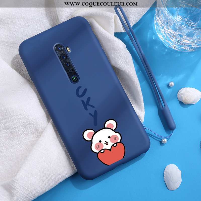 Étui Oppo Reno2 Mode Tendance Nouveau, Coque Oppo Reno2 Protection Simple Verte