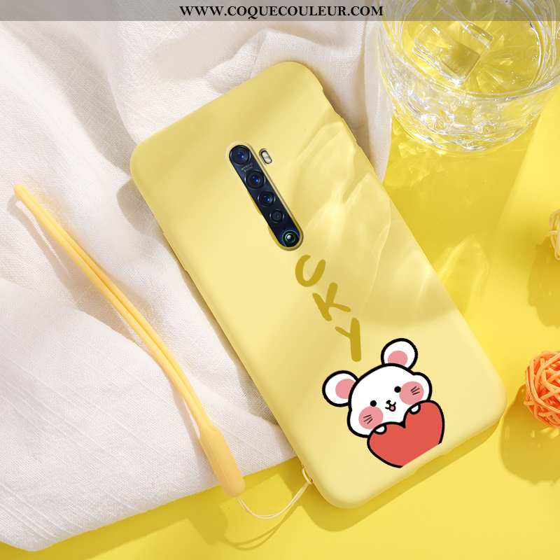 Étui Oppo Reno2 Mode Tendance Nouveau, Coque Oppo Reno2 Protection Simple Verte