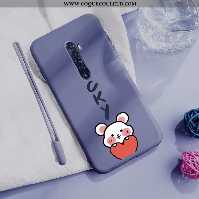 Étui Oppo Reno2 Mode Tendance Nouveau, Coque Oppo Reno2 Protection Simple Verte