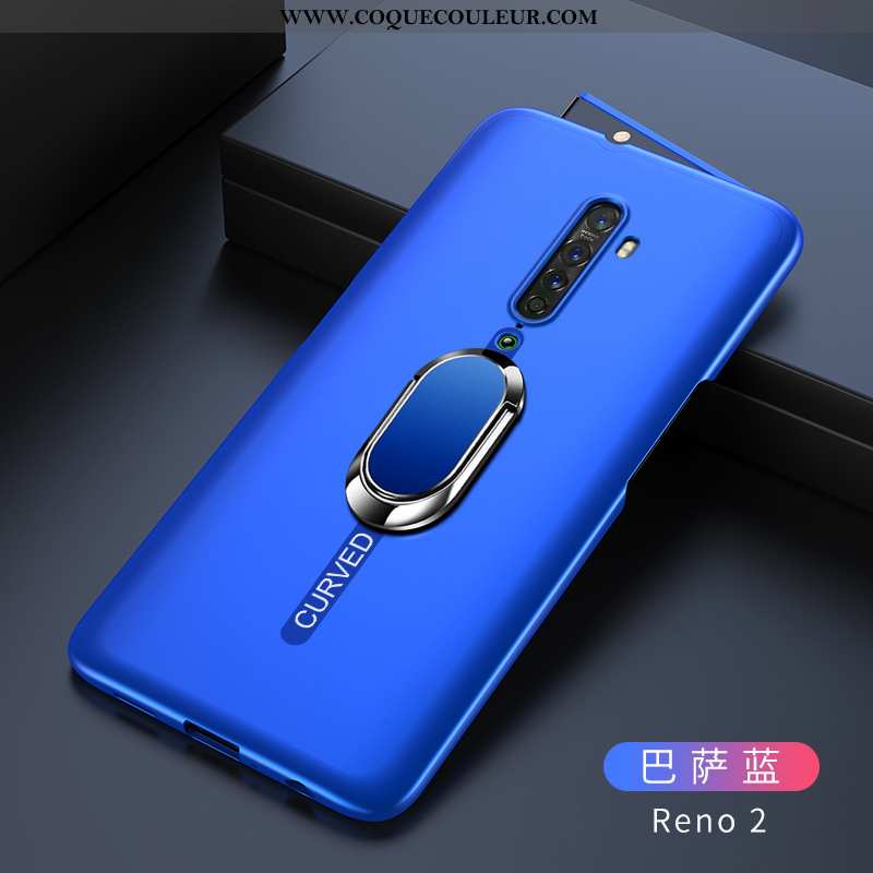 Coque Oppo Reno2 Légère Étui Difficile, Housse Oppo Reno2 Protection Ultra Bleu Foncé