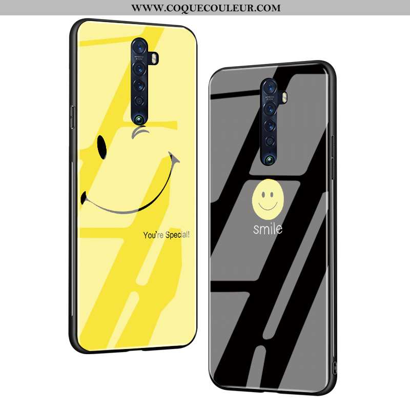 Housse Oppo Reno2 Personnalité Charmant Difficile, Étui Oppo Reno2 Créatif Jaune